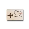 Image de Tampon bois - Coeur avion