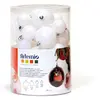 Image de Assortiment 39 boules plastique - couleur blanche - 3 à 8 cm - Artémio