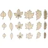 Image de 18 Mini dÃ©corations en bois - Feuilles Automne