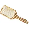 Image de OLIVIA GARDEN - HEALTHY HAIR BAMBUS - BROSSE LONGUE DE MASSAGE PLATE - PNEUMATIQUE - HH-4 - 9 RANGS