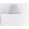 Image de novy - hotte dÃ©corative inclinÃ©e 120cm 808m3/h verre blanc - 7841