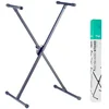 Image de Stagg Kxs-A35 Bk - Support En X Pour Clavier - Hauteur RÃ©glable 65-95 Cm - 5 Positions Fixes