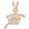 Image de Doudou Triangle Teddy Lapin Lapidou Beige Avec Motif Phosphorescent - Beige