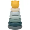 Image de Tour Ã  empiler en silicone bleu