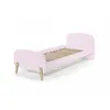 Image de Vipack Lit simple Kiddy en bois laqu et brut et sommier 90x200cm Vieux Rose