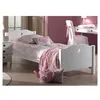 Image de Vipack AMORI Lit simple 90x200cm laqu blanc + Sommier lattes 90x200cm