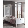 Image de Vipack Vipack Amori Lit Simple Baldaquin 90x200cm Laqu Blanc + Sommier