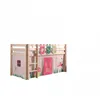 Image de Vipack Vipack Pino Lit Compact Pin Massif Naturel + Rideau De Lit Spring + 3 Pochettes Spring