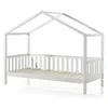 Image de Les Tendances - Lit Cabane Mh 90x200 Sommier Inclus Vipack Dallas - Blanc