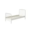 Image de Vipack Vipack Lit Simple En Mtal Blanc Mat Bronxx 90x200cm