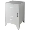 Image de Vipack Chevet en métal Bronxx 1 porte 1 etagere 60x40x40cm Gris Mat