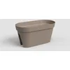Image de Artevasi Jardiniere Pour Balcon Capri - 30 X 60 X H 30 Cm - 26,8 L - Gris Taupe
