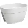 Image de Artevasi JardiniÃ¨re Balcon Capri Campana - 40 Ma - Blanc - 39 X 25,6 X 22,5 Cm
