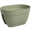 Image de Artevasi Jardinière Balcon Capri Campana - 40 Ma - Vert Cendré - 39 X 25,6 X 22,5 Cm