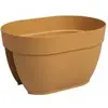 Image de Artevasi JardiniÃ¨re Balcon Capri Campana - 40 Ma - Jaune Miel - 39 X 25,6 X 22,5 Cm