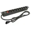 Image de Phasak BNS 3535 Regleta con Interruptor 8 Tomas de Corriente 2m Negro