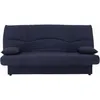 Image de DREAM Banquette clic clac 3 places - Tissu bleu foncÃ© - Slyle contemporain - L 190 x P 92 cm