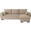 Image de Canapé D'Angle Convertible Réversible Max - Méridienne Avec Coffre - Tissu Bleu - L 240 X P 143 X H 85 Cm