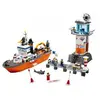 Image de LEGO - Le bateau et la tour de contrôle des garde-côtes