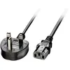 Image de Lindy - Câble d'alimentation - BS 1363 (P) pour IEC 60320 C13 - 5 A - 2 m