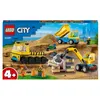 Image de LEGO® City 60391 Les camions de chantier et la grue à boule de démolition
