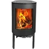 Image de PoÃªle Ã  bois sur pied Aduro Aduro 23 3-9 kW noir mat vitre incurvÃ©e