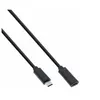 Image de MicroConnect - Câble d'extension USB - 24 pin USB-C (M) pour 24 pin USB-C (F) - USB 3.2 Gen 1 - 3 A - 2 m - noir