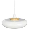 Image de DYBERG LARSEN Suspension En Métal Blanc Et Bois