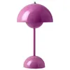 Image de Lampe Sans Fil Rechargeable Flowerpot Vp9 Plastique Rose / Ã 16 X H 29 Cm - Verner Panton, 1968 - Ettradition