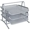 Image de Q-Connect 935096 Set 3 Corbeilles A4 350 x 278 x 275 mm Bleu