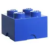 Image de Brique de rangement empilable bleu 4 plots Lego Sablon