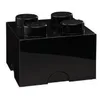 Image de LEGO Brique de rangement noire 4 plots