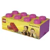 Image de Brique de rangement rose foncé 8 plots Lego Sablon