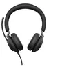 Image de Jabra Evolve2 40 UC Stereo - Micro-casque - sur-oreille - filaire - USB-C - isolation acoustique