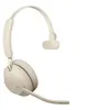 Image de Jabra Evolve2 65 MS Mono - Micro-casque - sur-oreille - convertible - Bluetooth - sans fil - USB-C - isolation acoustique - beige - avec support de chargement - Certifié pour Microsoft Teams