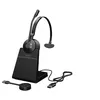 Image de Jabra Engage 55 SE Mono - Micro-casque - sur-oreille - DECT - sans fil - USB-A via adaptateur DECT - certifié UC