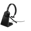 Image de Jabra Evolve 65 TE Mono - Micro-casque - sur-oreille - Bluetooth - sans fil - USB-A via adaptateur Bluetooth - isolation acoustique - certifié UC