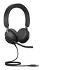 Image de Jabra Evolve2 40 SE UC Stereo - Micro-casque - sur-oreille - filaire - USB-C, USB-A - isolation acoustique - Optimisé pour la CU