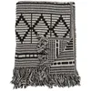 Image de Plaid En Coton RecyclÃ© 160x130 Cm Black - Bloomingville