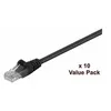 Image de MicroConnect - Câble réseau - RJ-45 (M) pour RJ-45 (M) - 5 m - UTP - CAT 5e - moulé bloqué - noir (pack de 10)