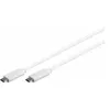 Image de MicroConnect - Câble USB - 24 pin USB-C (M) pour 24 pin USB-C (M) - USB 3.1 - 1 m - blanc