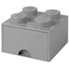 Image de Lego Brique gris pierre de rangement LEGO à tiroir et à 4 tenons