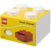 Image de Lego Rangements LEGO - Brique 4 tenons avec tiroir - blanc - 5006313