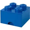 Image de Lego Rangements LEGO - Brique Bleue de rangement à tiroir 4 tenons - 5006141