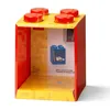 Image de Rangements LEGO - Étagère en forme de brique à 4 tenons - rouge vif - 5006578