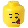 Image de LEGO boîte de rangement tête Silly mini 10 x 11 cm polypropylène jaune