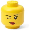 Image de LEGO boîte de rangement tête de Winky mini 10 x 11 cm polypropylène jaune