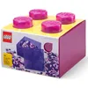 Image de Rangements LEGO - Brique de rangement translucide - Rose - 5009342