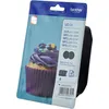 Image de Brother LC123BK - pack de 2 - à rendement élevé - noir - originale - cartouche d'encre