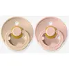 Image de Lot de 2 sucettes-tétines Colour ou Colour Night, taille 2 de 6 à 18 mois rose poudre/vanille TU
